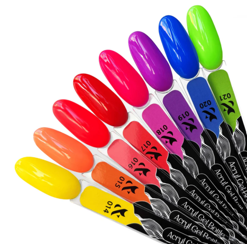 F.O.X Acryl Gel Bottle 19 Neon, 14ml — Photo 3