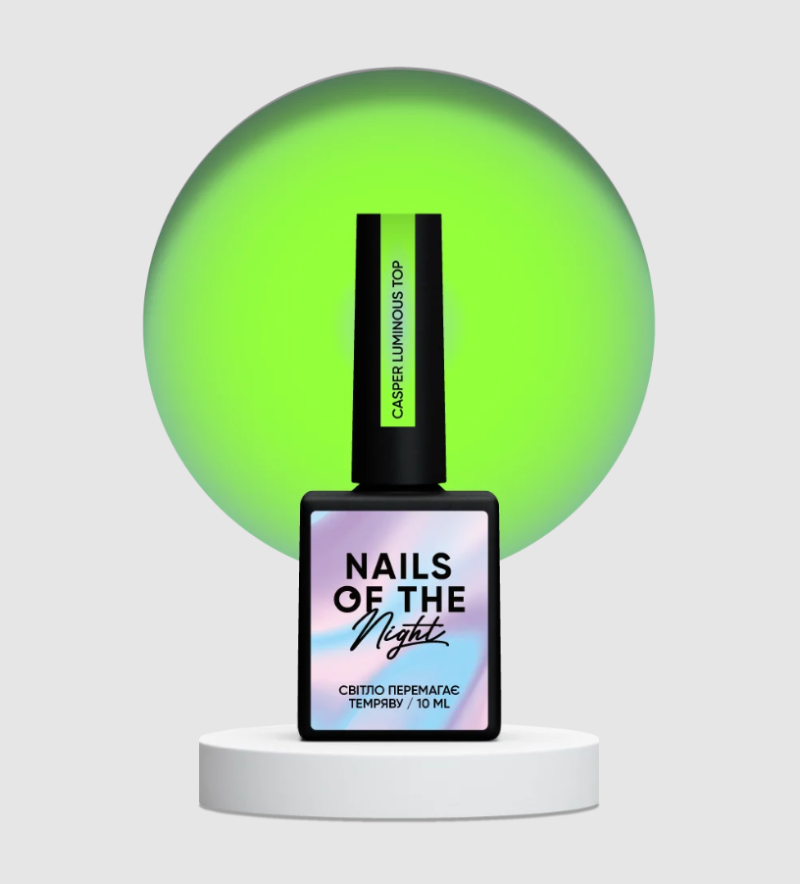 NAILSOFTHENIGHT Casper Luminous Top, 10ml — Photo 2