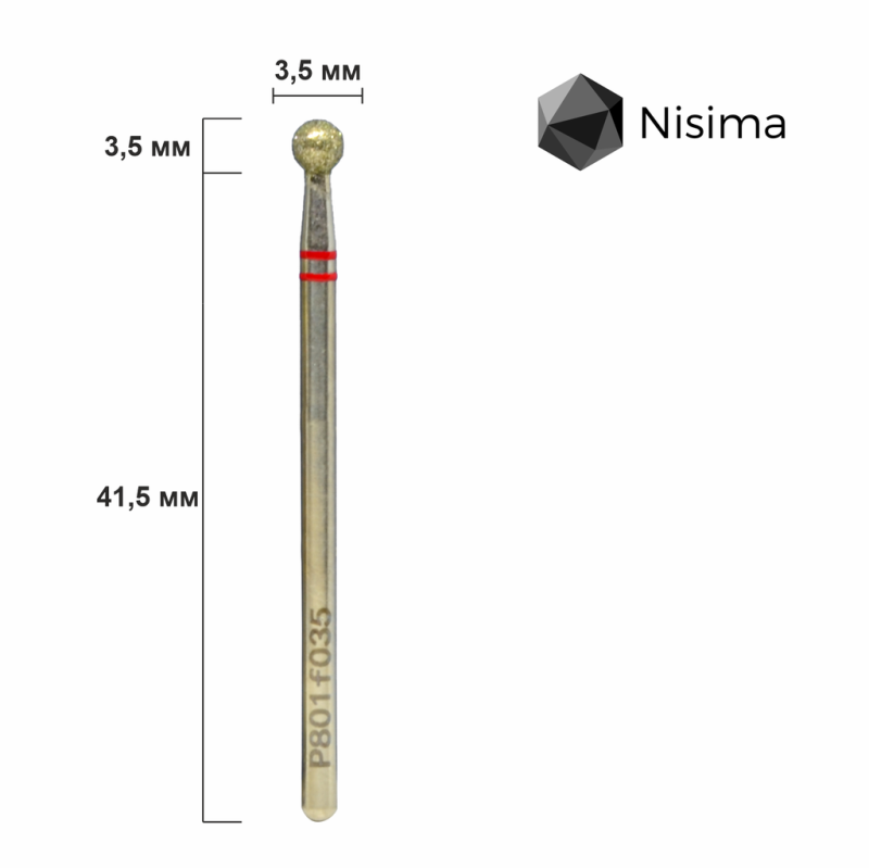 Nisima fresa de diamante P801f035 — Photo 2