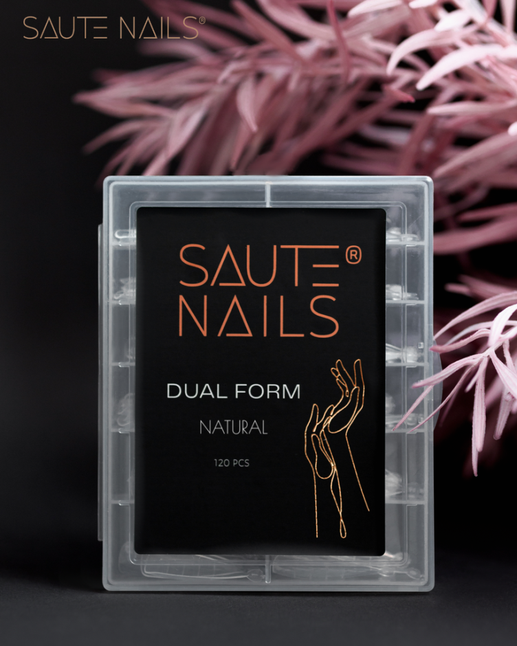 Saute Nails Dual Form Natural 120 pcs — Photo 2