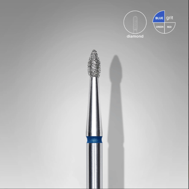 Punta Diamante Staleks FA60B018/4 «Capullo Puntiagudo» 1.8 mm azul — Photo 2