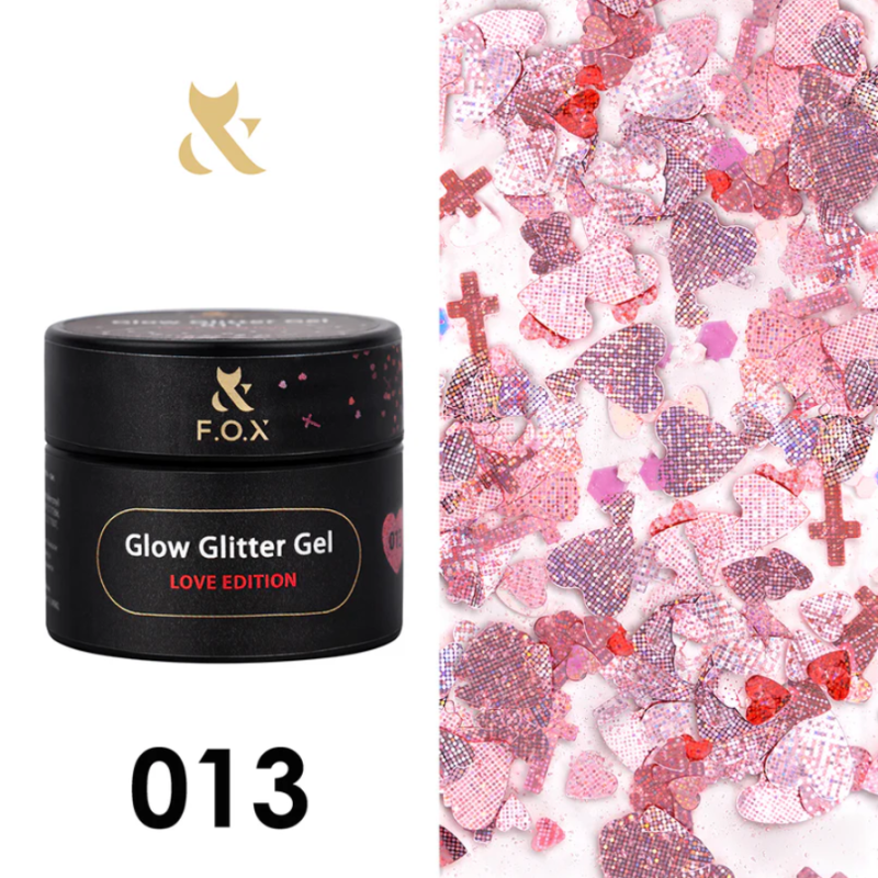F.O.X Glow Glitter Gel 13, 5ml — Photo 2