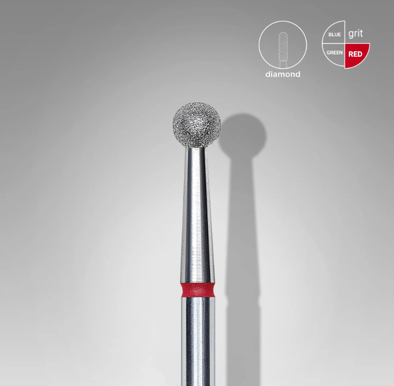 Punta Diamante Staleks FA01R035 «Bola» 3.5 mm rojo — Photo 2