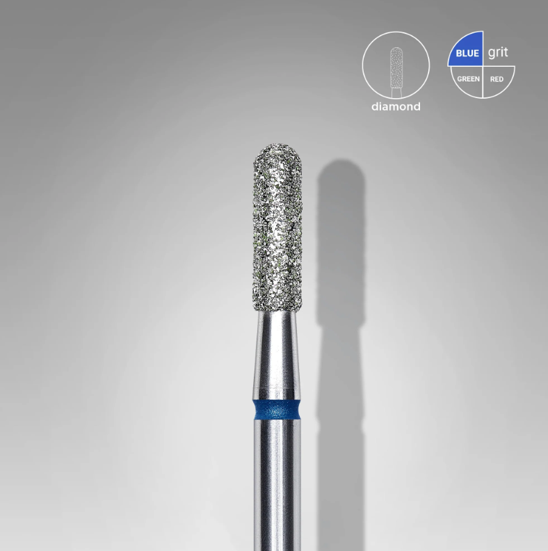 Punta Diamante Staleks FA30B023/8 «Cilindro Redondeado» 2.3 mm azul — Photo 2