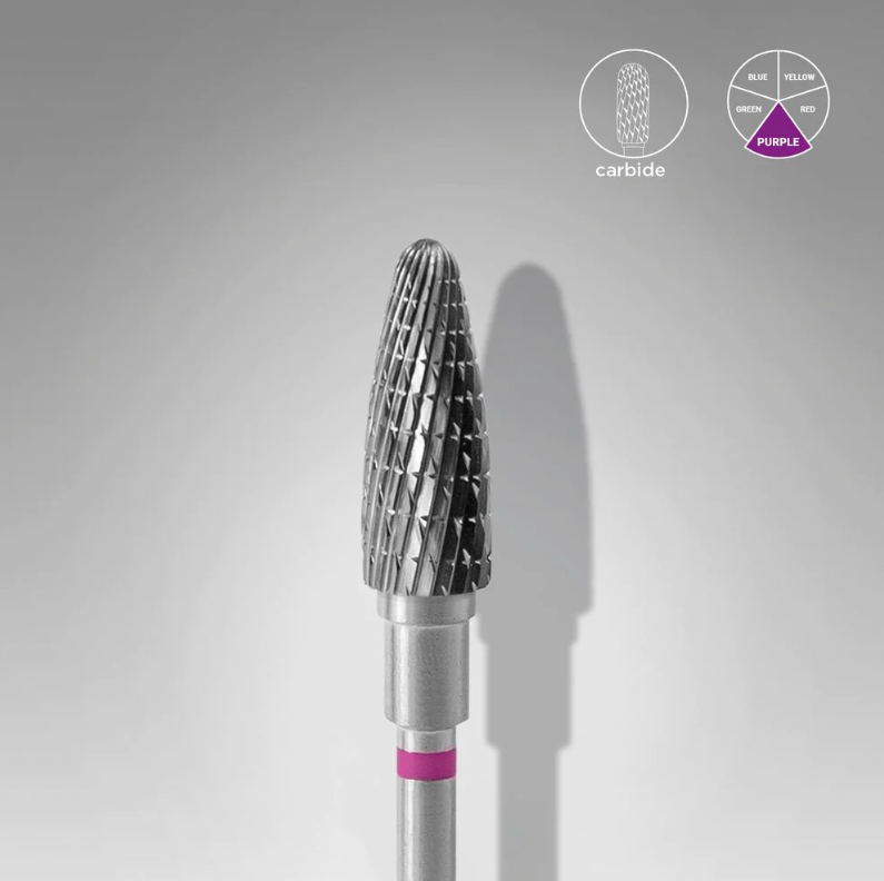 Puntas De Carburo, Staleks «Maíz» 5mm violeta, FT90V050/13 — Photo 2
