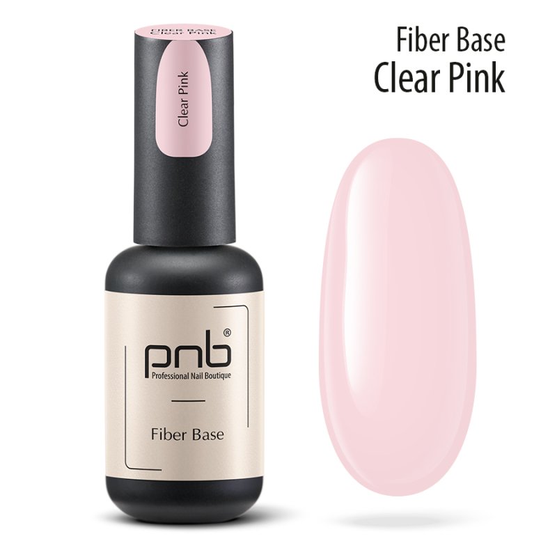 PNB Fiber Base Clear Pink, 17ml — Photo 2