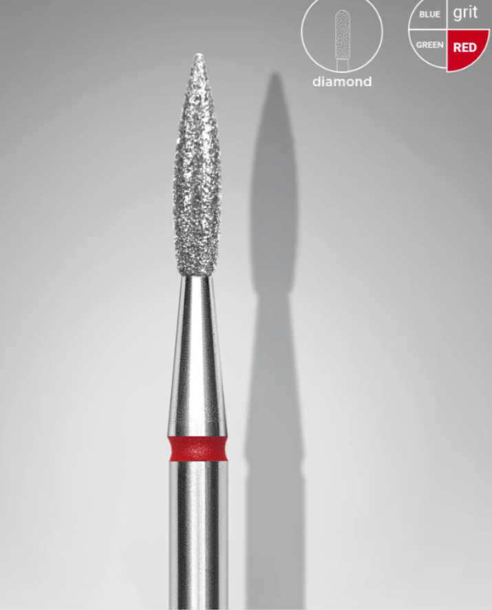 Punta Diamante Staleks FA11R023/8 «Flama Afilada» 2.3 mm rojo — Photo 2