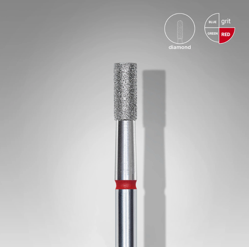 Punta Diamante Staleks FA20R025/6 «Cilindro» 2.5 mm rojo, — Photo 2