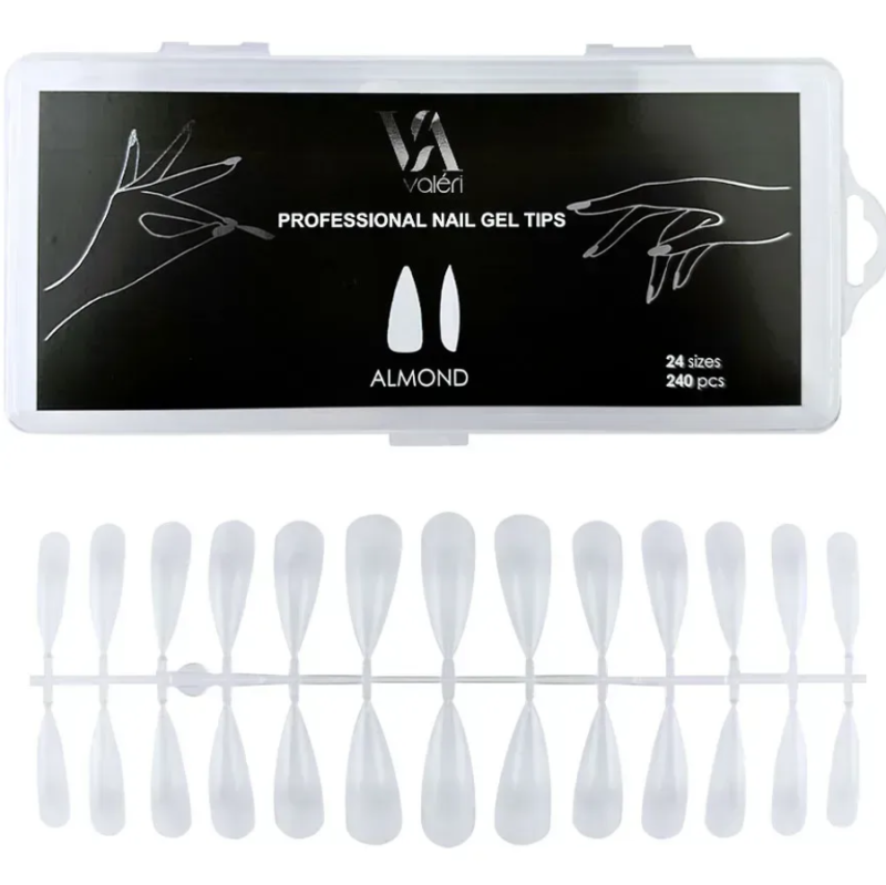 Valeri Gel Tips Almond, 240uds — Photo 2