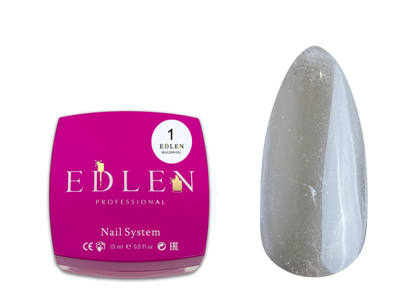 Edlen Builder Gel 01, 15ml (transparente) — Photo 2