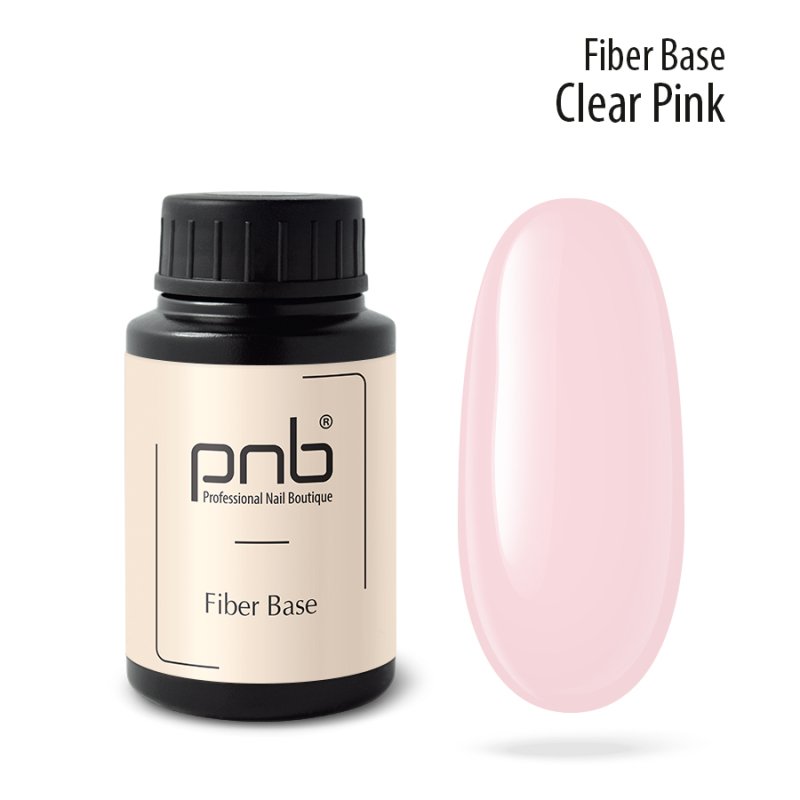 PNB Fiber Base Clear Pink, 30ml — Photo 2