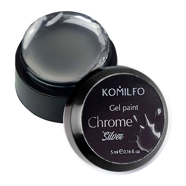 Komilfo Gel Paint Chrome Silver, 5g — Photo 2