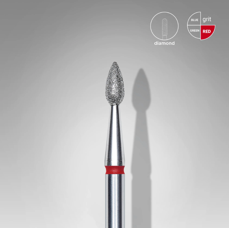 Punta Diamante Staleks FA40R023/5 «Gota» 2.3 mm rojo — Photo 2