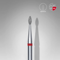 Punta Diamante Staleks FA40R016/4 «Gota» 1.6 mm rojo — Photo 3
