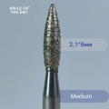 Nailsoftheday Fresa diamante en forma de llama, azul 2,1*8 mm — Photo 3