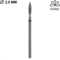 Miler, kit de 5 fresas diamantes, M862f025, rojo — Photo 3