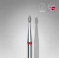 Punta Diamante Staleks FA50R016/3.4 «Capullo Redondeado» 1.6 mm rojo — Photo 3
